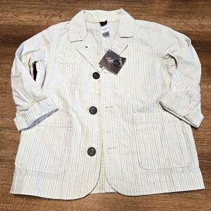 NWT Tea Stylish Cream Kids Jacket Size Small
